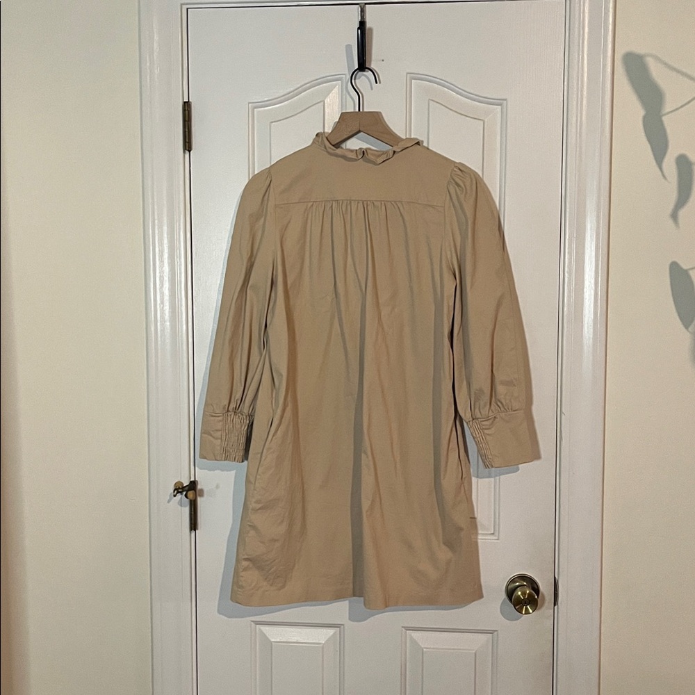 Tuckernuck X Pomander Place | Khaki Claiborne Shift Dress Snap Buttons Medium‎ - Picture 8 of 15